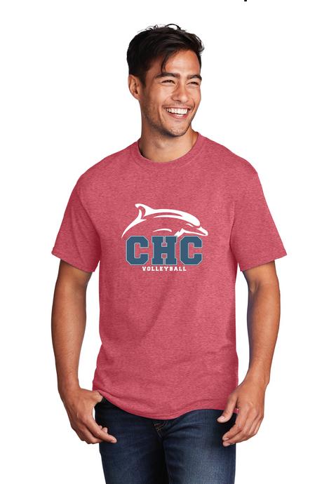 Core Cotton Tee (Youth & Adult) / Heather Red / Cape Henry Collegiate Volleyball