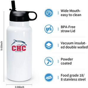 32oz Stainless Steel Water Bottle / Cape Henry Collegiate Volleyball