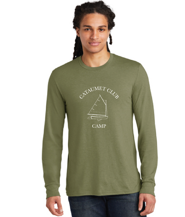 Perfect Tri Long Sleeve Tee / Military Green Frost / Cataumet Club Camp