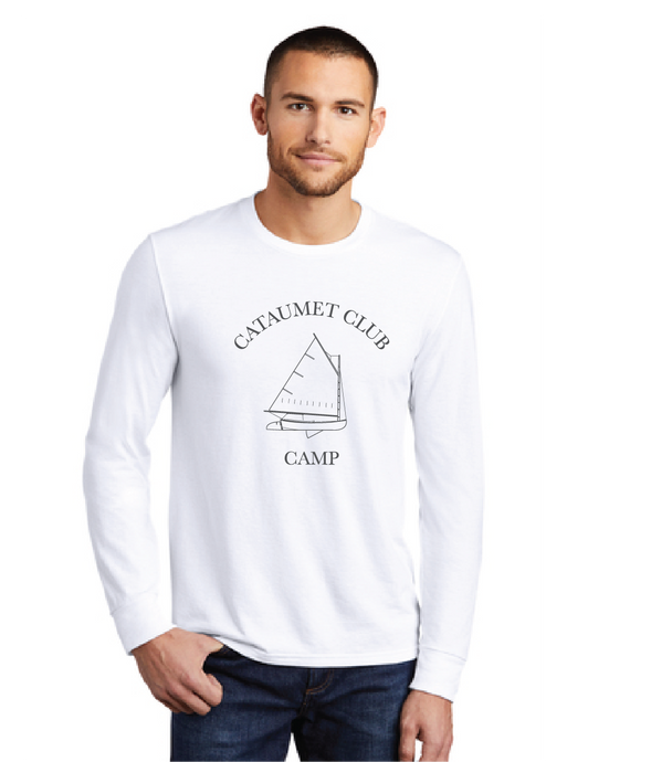 Triblend Long Sleeve Tee (Youth & Adult)  / White / Cataumet Club Camp