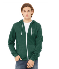 Unisex Sponge Fleece Full-Zip Hoodie / Heather Forest / Cataumet Club Camp