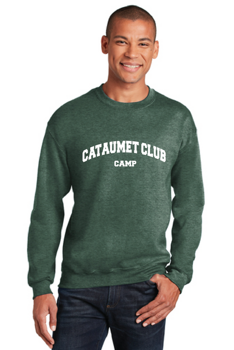 Heavy Blend Crewneck Sweatshirt / Forest Green / Cataumet Club Camp