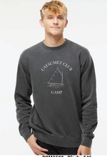 Midweight Pigment-Dyed Crewneck Sweatshirt / Pigment Black / Cataumet Club Camp