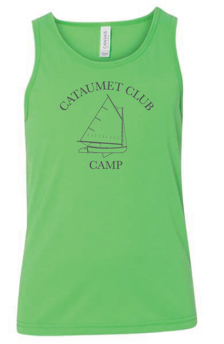 Youth Jersey Tank / Green / Cataumet Club Camp