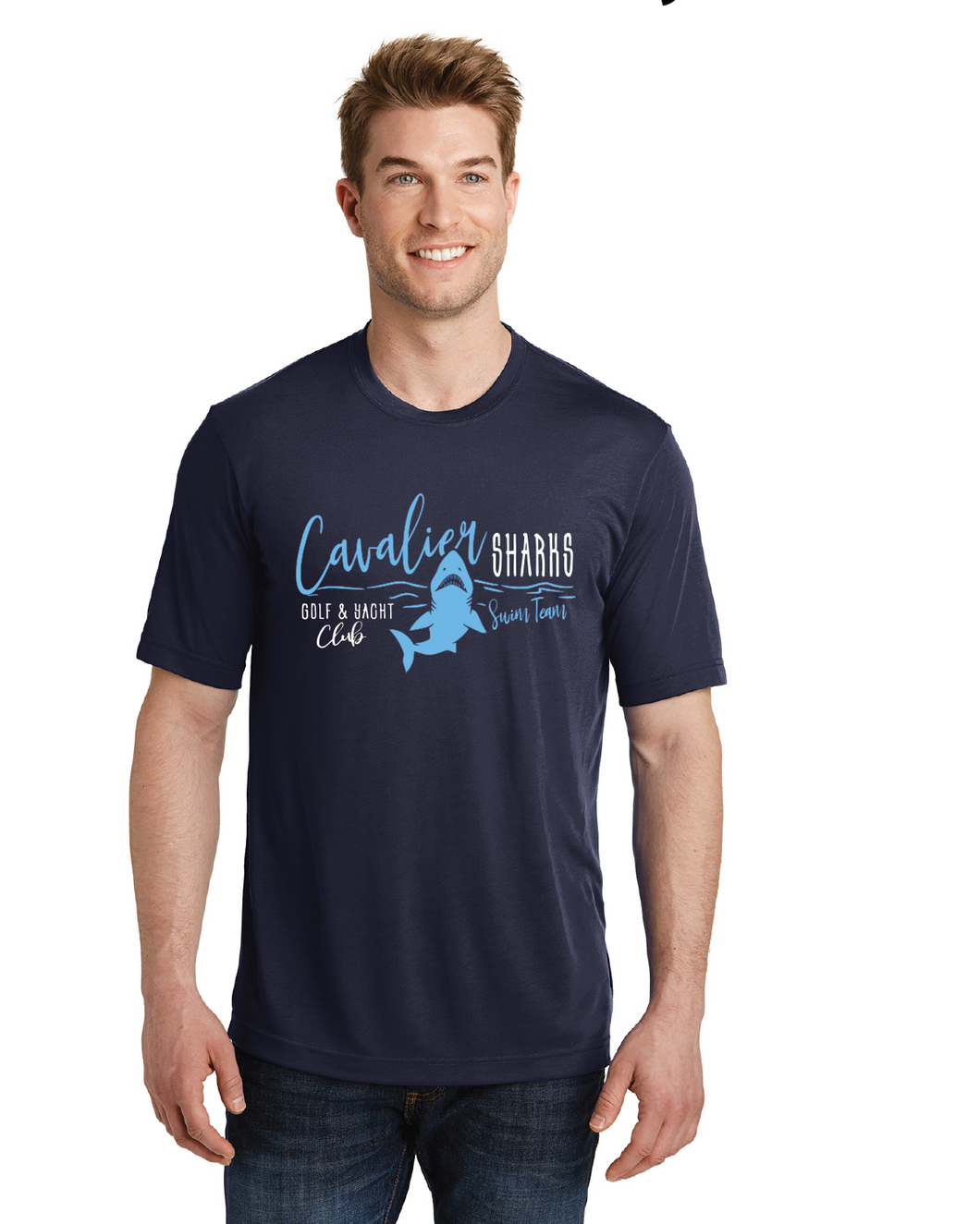 Cotton Touch Tee / Navy / Cavalier Golf and Yacht Club Swim Team