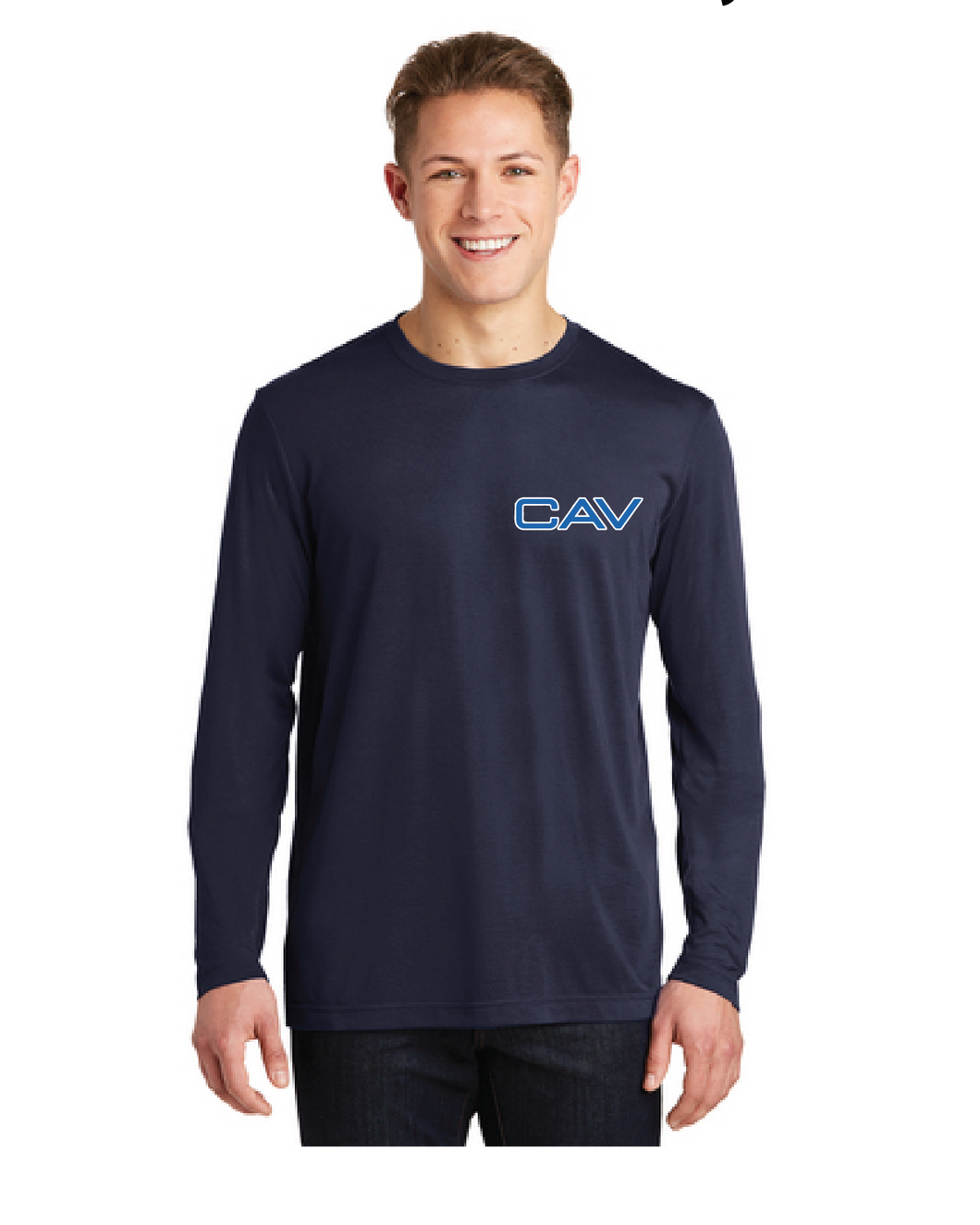 Long Sleeve Cotton Touch Tee / Navy / Cavalier Golf and Yacht Club Swim Team