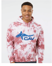 Blended Hooded Tie-Dyed Sweatshirt / Begonia Crystal / Cavalier Golf and Yacht Club Swim Team