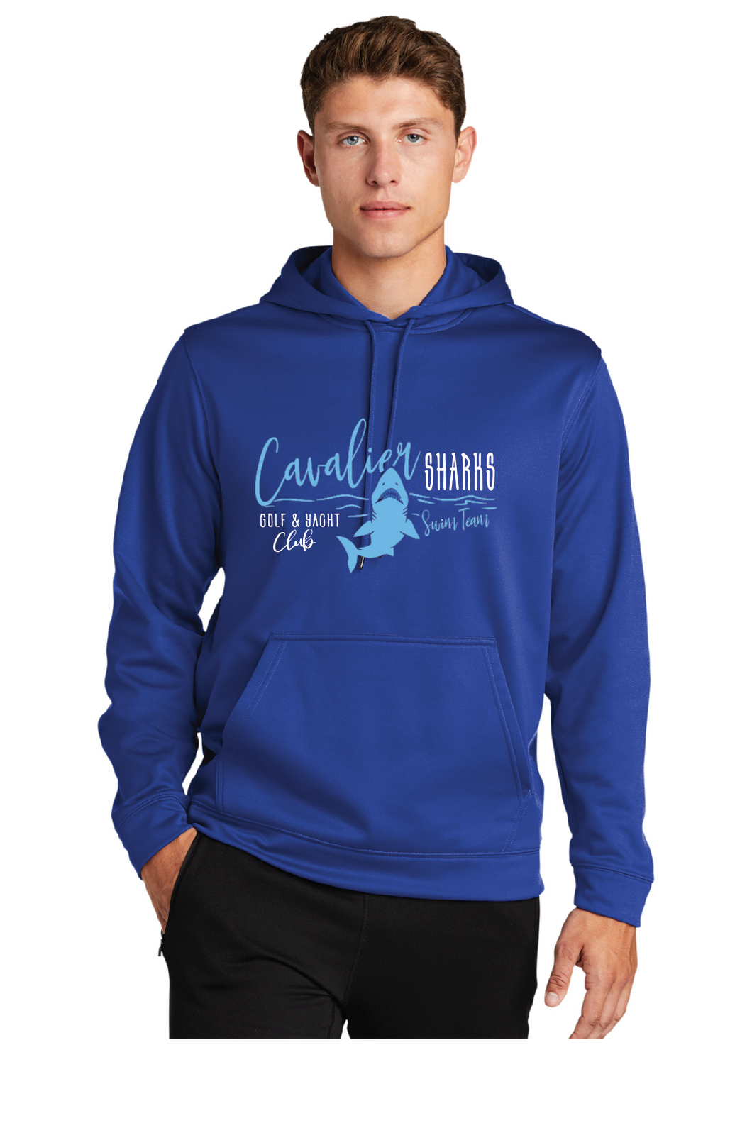 Fleece Hooded Pullover / Royal / Cavalier Golf and Yacht Club Swim Team