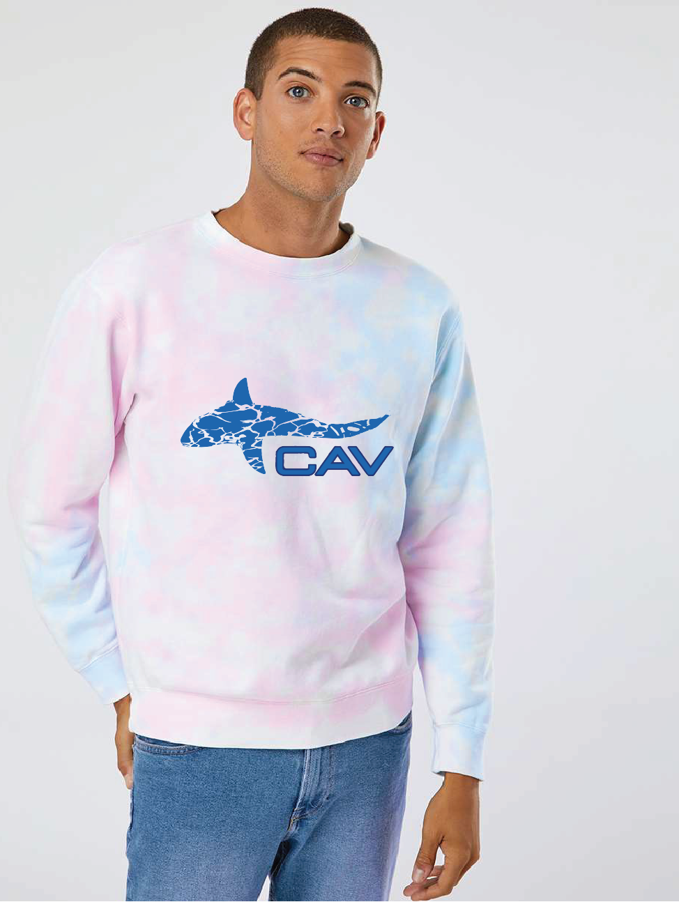 Midweight Tie-Dyed Sweatshirt / Tie Dye Cotton Candy / Cavalier Golf and Yacht Club Swim Team