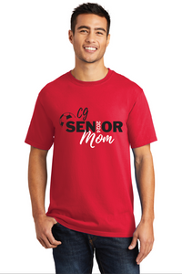 Senior Mom - Beach Wash Garment-Dyed Tee/ Red / Center Grove High School Soccer