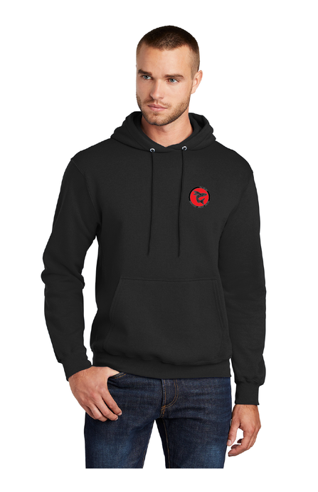 Fleece Pullover Hooded Sweatshirt / Black / Cheshire Forest Swim Team