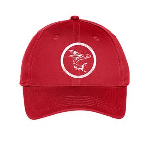 Youth Six-Panel Twill Cap / Red / Cheshire Forest Swim Team