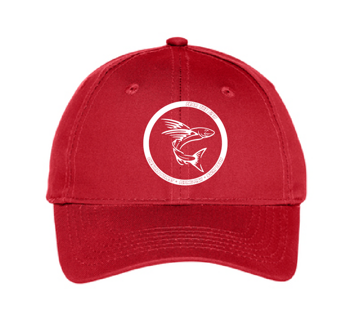 Youth Six-Panel Twill Cap / Red / Cheshire Forest Swim Team