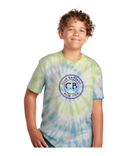 Youth Tie-Dye Tee / Water Color Spiral / Club Brittany Swim Team