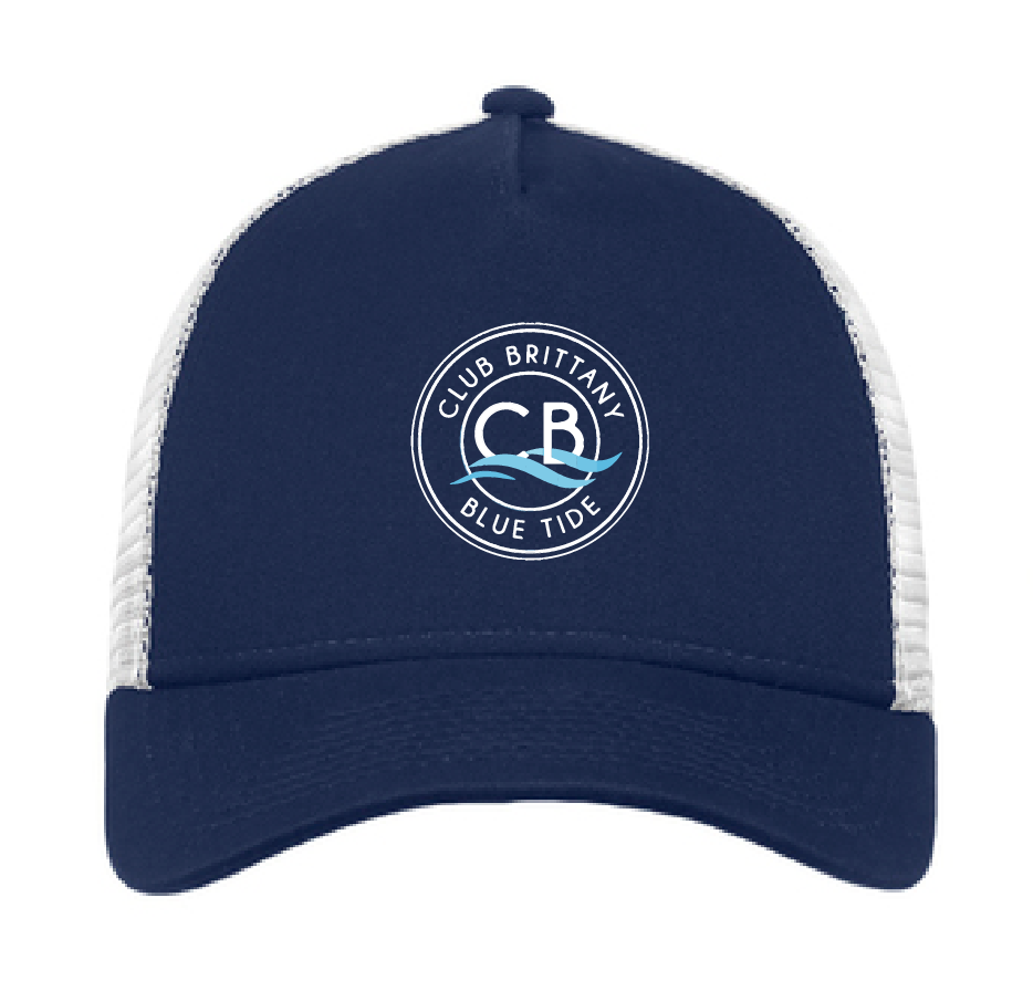 Snapback Trucker Cap / Deep Navy/ White / Club Brittany Swim Team