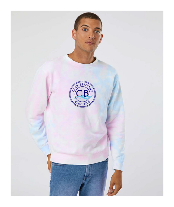 Midweight Tie-Dyed Sweatshirt / Tie Dye Cotton Candy / Club Brittany Swim Team