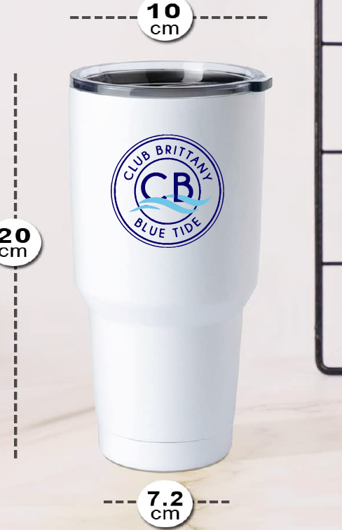 32 oz Stainless Steel Tumbler / Club Brittany Swim Team