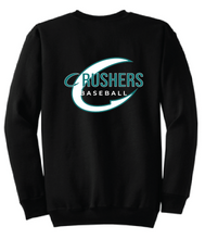 Fleece Crewneck Sweatshirt (Youth & Adult) / Black / Coastal Crushers Baseball