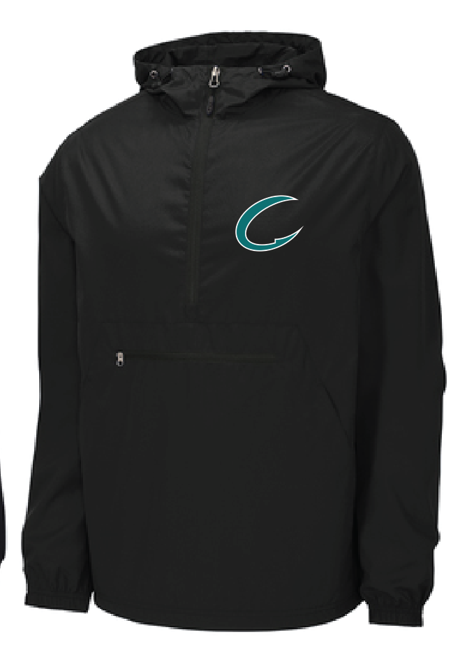 Packable Anorak / Black / Coastal Crushers Baseball