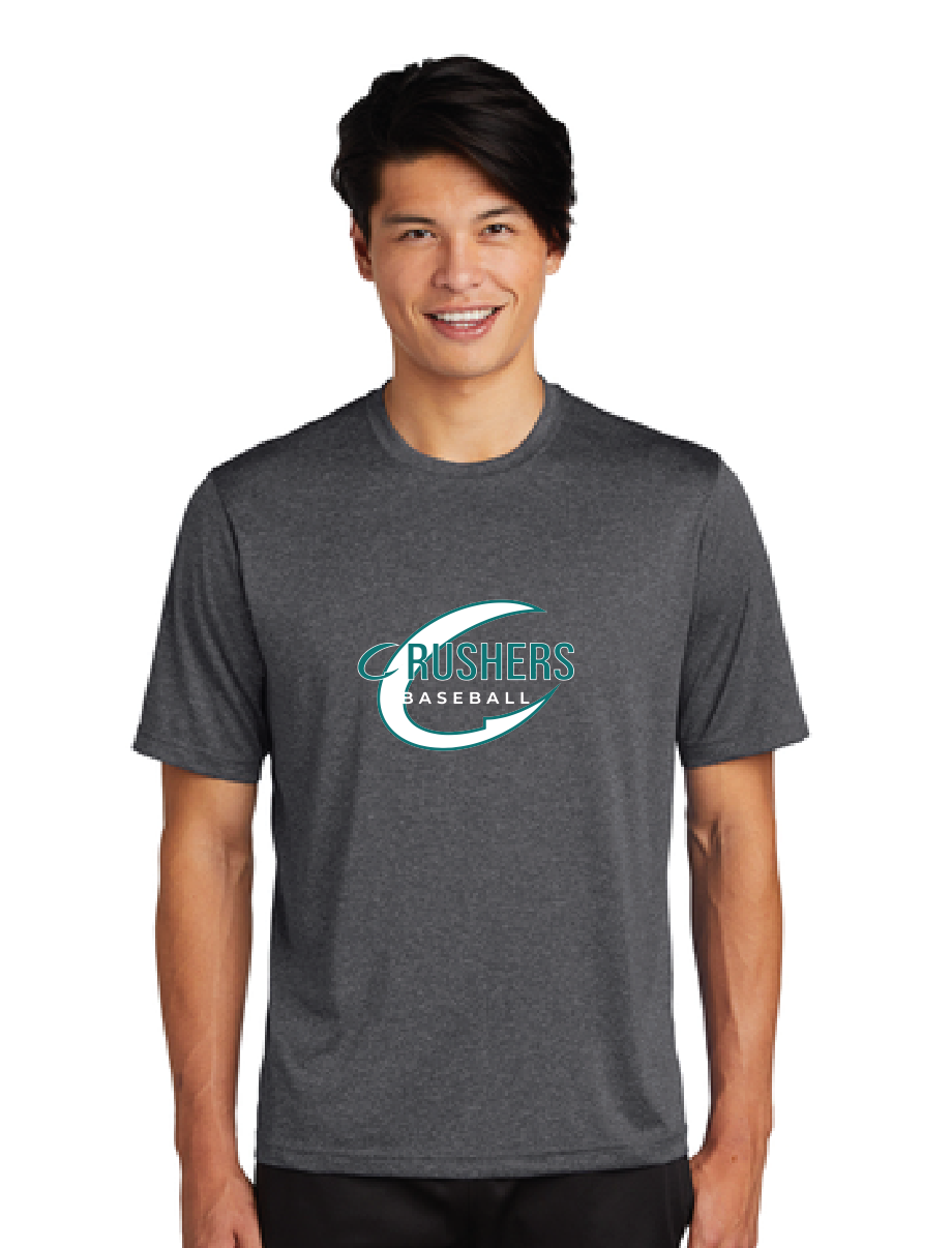 Heather Contender Tee (Youth & Adult) / Graphite Heather / Coastal Crushers Baseball