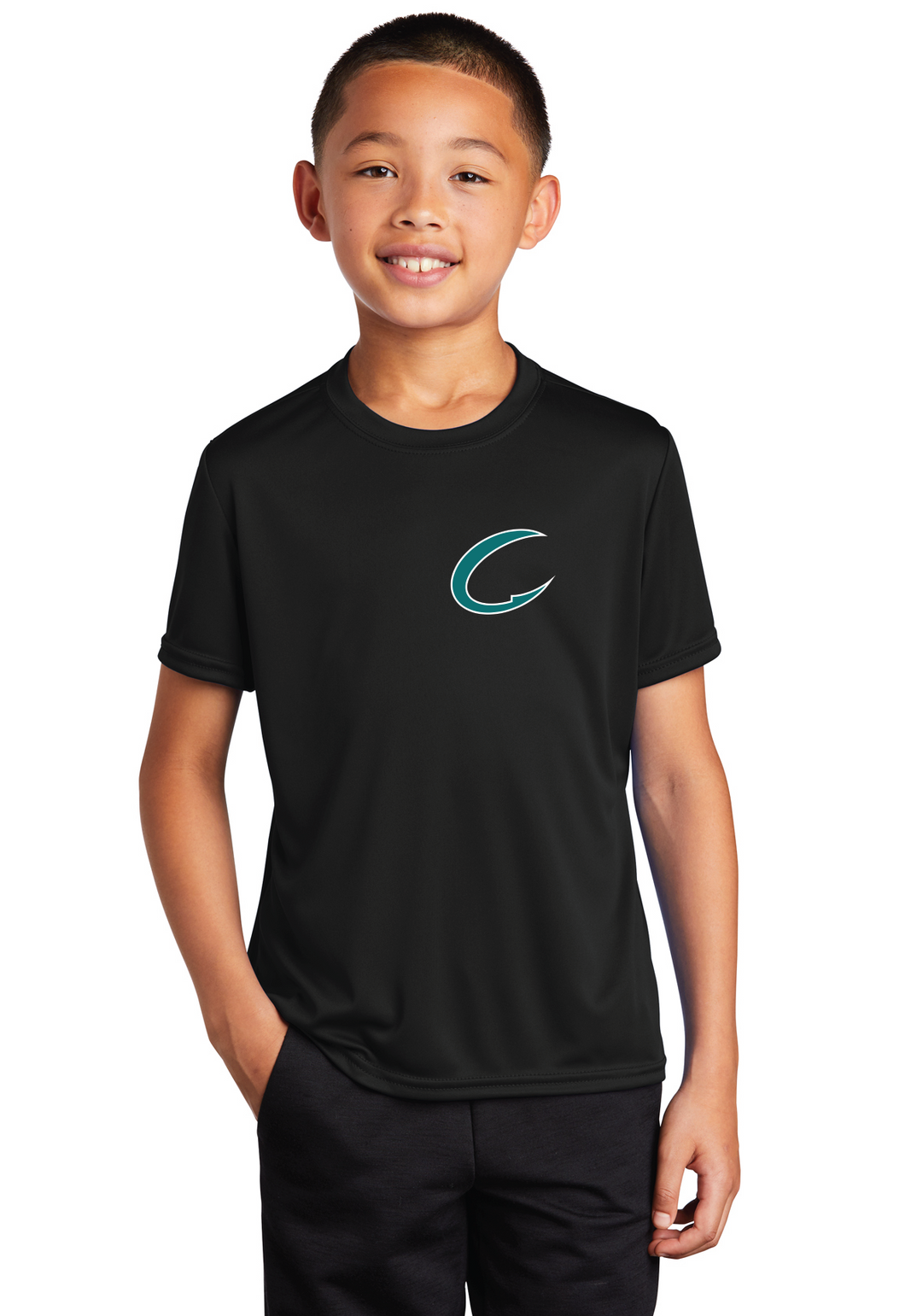 Youth Performance Tee / Black / Coastal Crushers Baseball