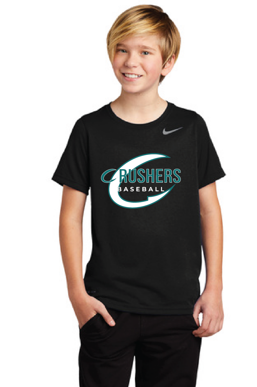 Youth Nike Legend Tee / Black / Coastal Crushers Baseball