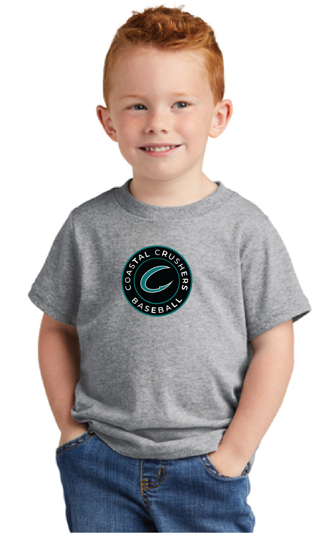 Toddler Core Cotton / Athletic Heather / Coastal Crushers Baseball