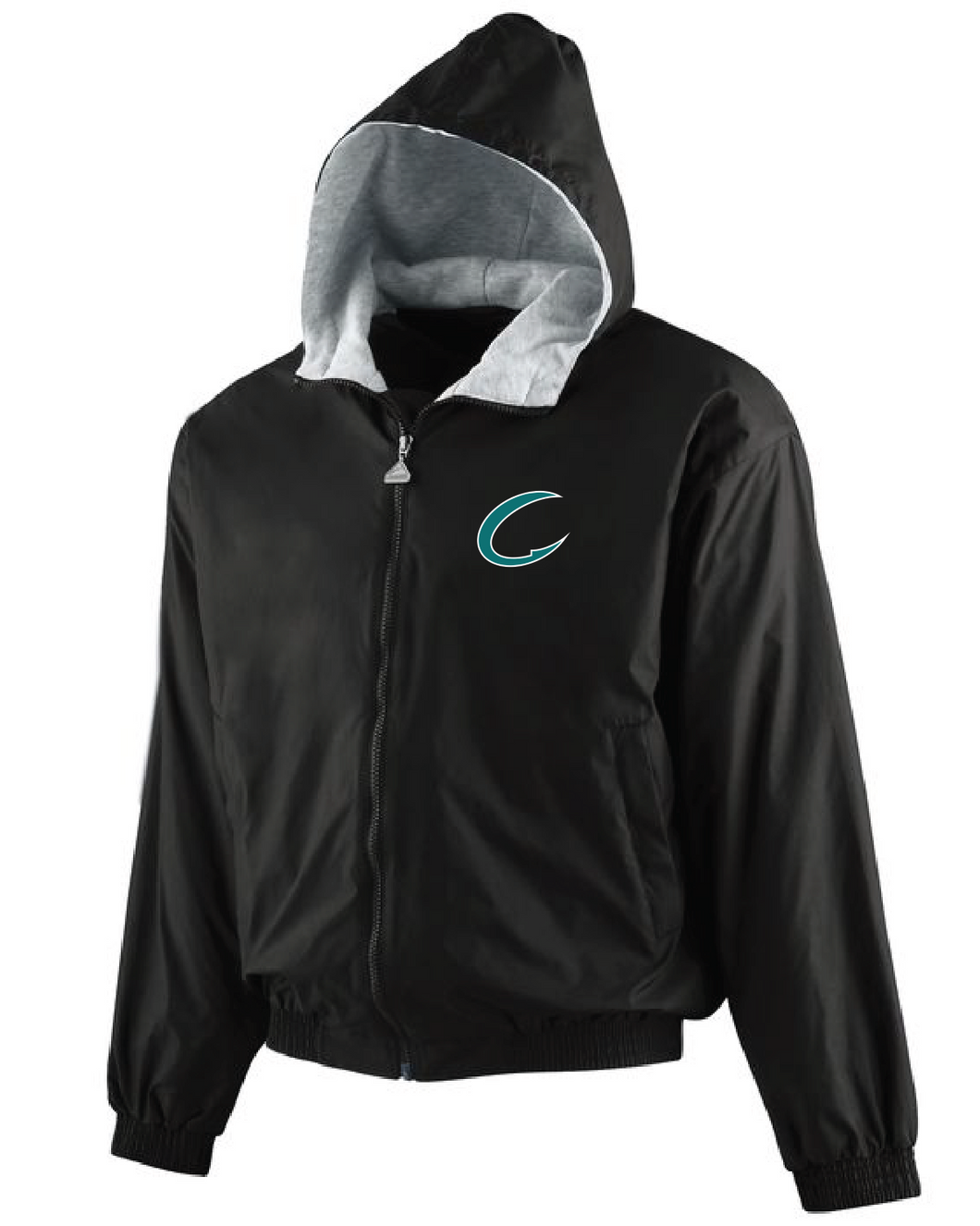 Youth Hooded Taffeta Jacket / Black / Coastal Crushers Baseball