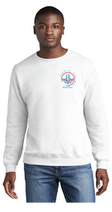 Core Fleece Crewneck Sweatshirt / White / Coastal Virginia Water Polo