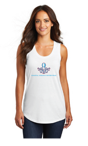 Women’s Triblend Racerback Tank / White / Coastal Virginia Water Polo