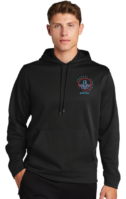 Fleece Hooded Pullover / Black / Coastal Virginia Water Polo