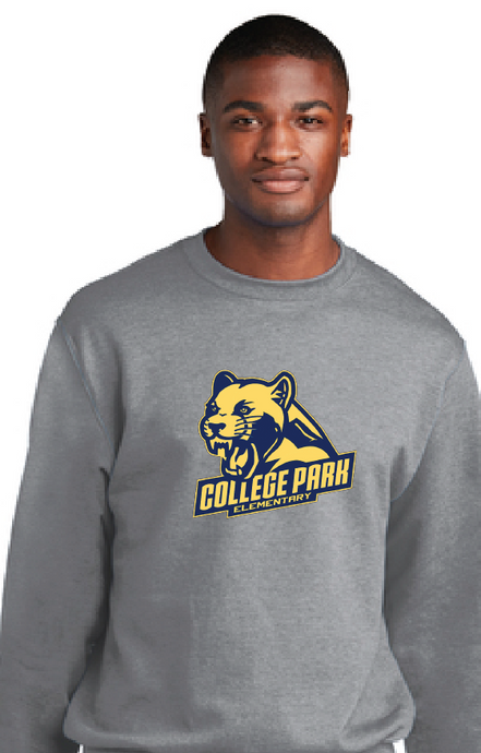 Core Fleece Crewneck Sweatshirt (Youth & Adult) / Athletic Heather / College Park Elementary