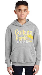 Core Fleece Pullover Hooded Sweatshirt (Youth & Adult) / Ash / College Park Elementary