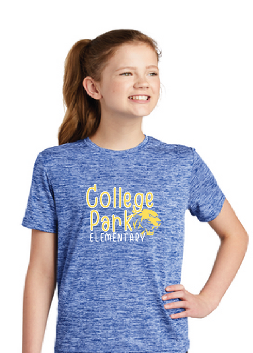Electric Heather Tee (Youth & Adult) / True Royal Electric / College Park Elementary