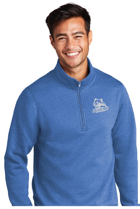 Fleece Cadet 1/4-Zip Sweatshirt / Heather Royal / College Park Elementary School Staff