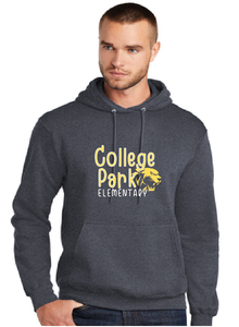 Core Fleece Pullover Hooded Sweatshirt (Youth & Adult) / Navy / College Park Elementary