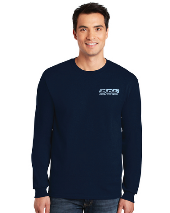 Ultra Cotton Long Sleeve T-Shirt / Navy / Combatant Craft Division