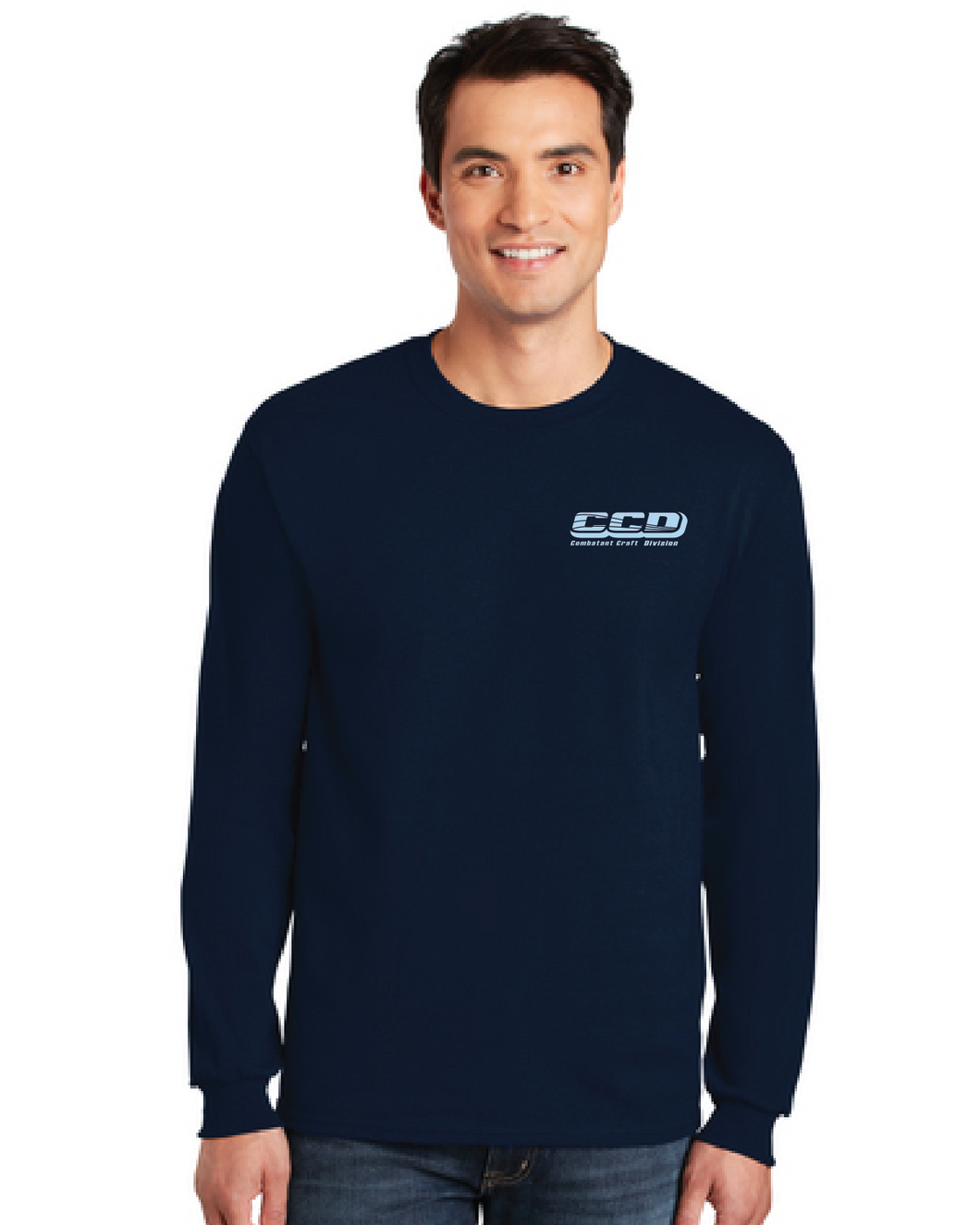 Ultra Cotton Long Sleeve T-Shirt / Navy / Combatant Craft Division