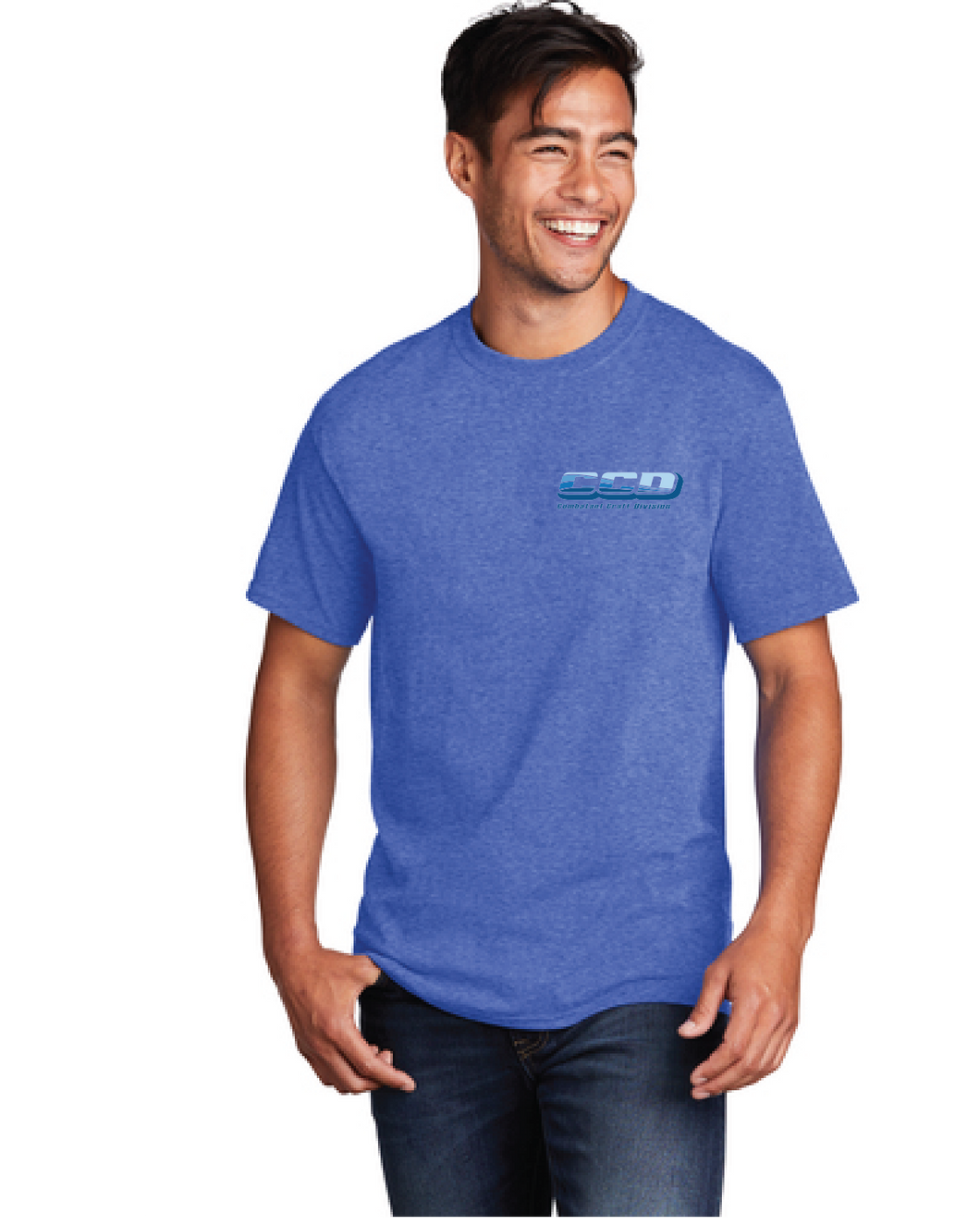 Core Cotton Tee / Heather Royal / Combatant Craft Division