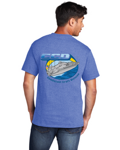 Core Cotton Tee / Heather Royal / Combatant Craft Division
