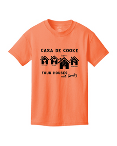 Seguros - Core Cotton Tee (Youth & Adult) / Neon Orange / Cooke Elementary School