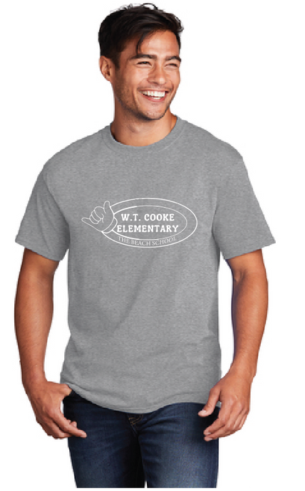 Core Cotton Tee (Youth & Adult) / Athletic Heather / Cooke Elementary School