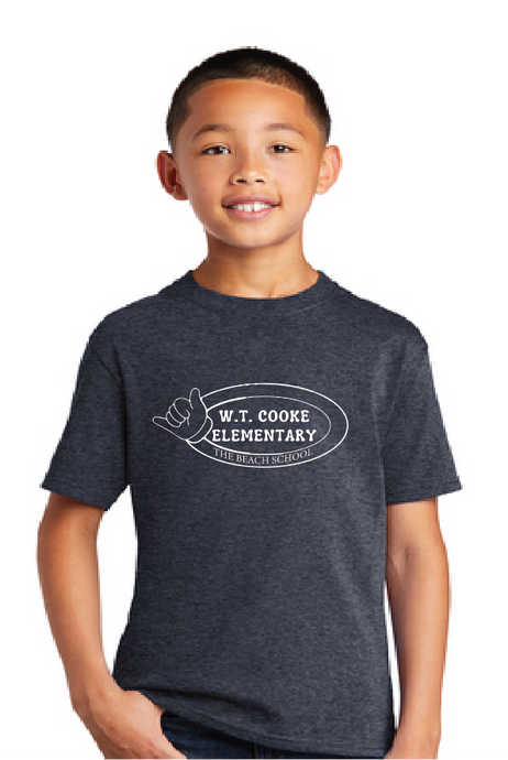 Core Cotton Tee (Youth & Adult) / Navy Frost / Cooke Elementary School