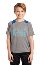 Heather Colorblock Contender Tee (Youth & Adult) / Heather/Royal / Cooke Elementary School