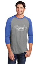 Perfect Tri 3/4-Sleeve Raglan / Royal Frost / Cooke Elementary School