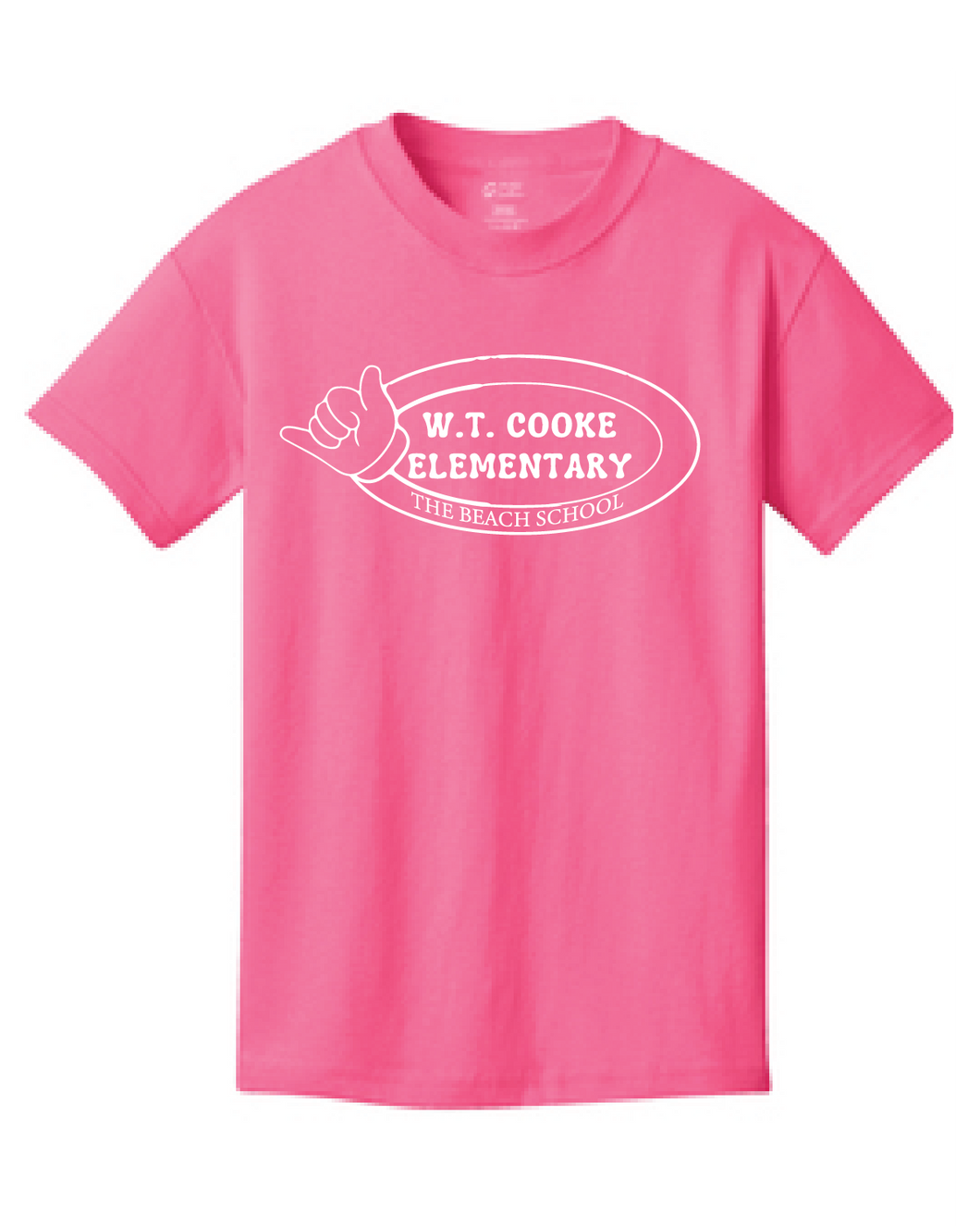 Student Shirt - Core Cotton Tee (Youth & Adult) / Pink / Cooke Elementary School