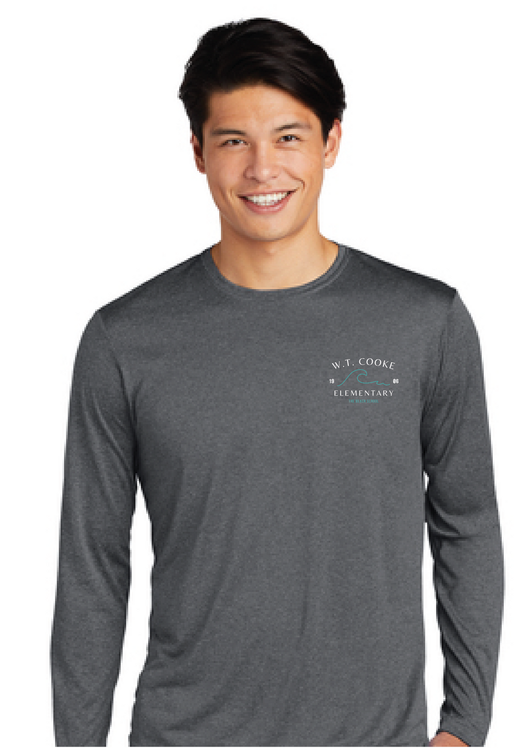 Long Sleeve Heather Contender Tee / Graphite / Cooke Elementary School Staff