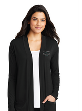 Ladies Concept Long Pocket Cardigan / Black / Cooke Elementary School Staff