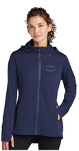 Ladies Hooded Soft Shell Jacket / Navy / Cooke Elementary School Staff