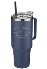 40oz Stainless Steel Tumbler / Navy / Cooke Elementary School Staff